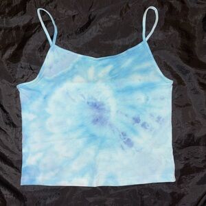 Tie-Dye Spaghetti Strap Top - Blue
